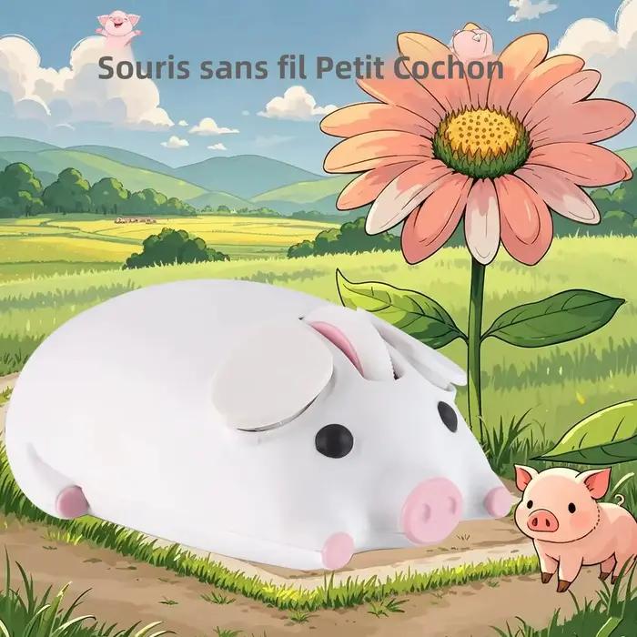 Souris ergonomique sans fil 2.4G Bluetooth double mode