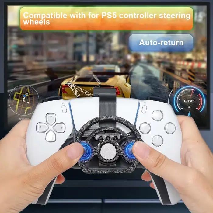 Pour PS5 pour PS5 Pro/contrôleur de jeu mince Mini volant d'impression 3D-accessoire de jeu de remplacement auxiliaire Durable