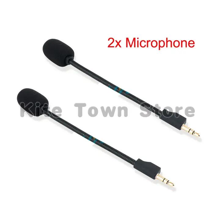 Remplacement Original de Microphone de 3.5mm pour Casques d'Ecoute de Jeu Sans Fil Logitech G Pro X 1/2 Compatible avec Ecouteurs et Casques Bleu Ciel Noir Beige Bleu