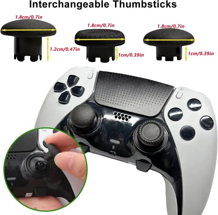Accessoires de rechange pour manette PS5 Edge boutons palettes de contrôle en métal pour plus de précision et de confort jeu compétitif occasionnels cadeau
