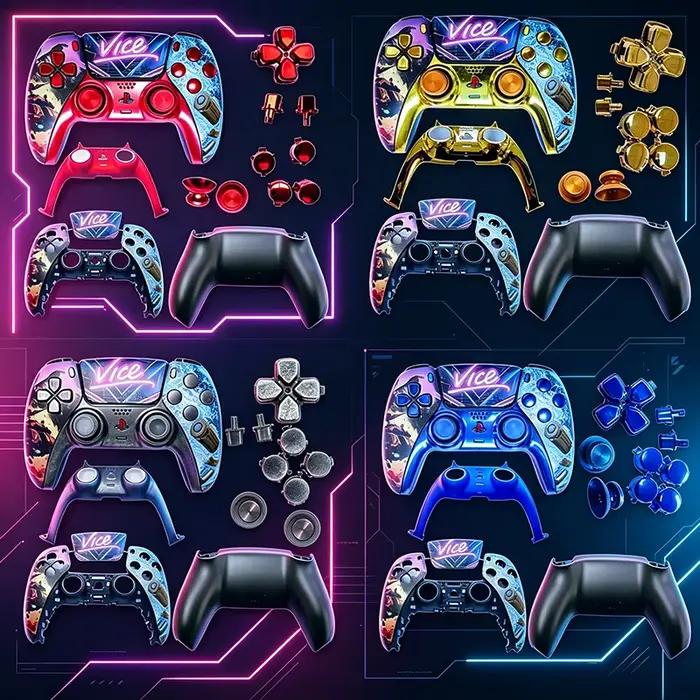 Boîtier de remplacement DIY pour manette de jeu PS5 - Coque de surface