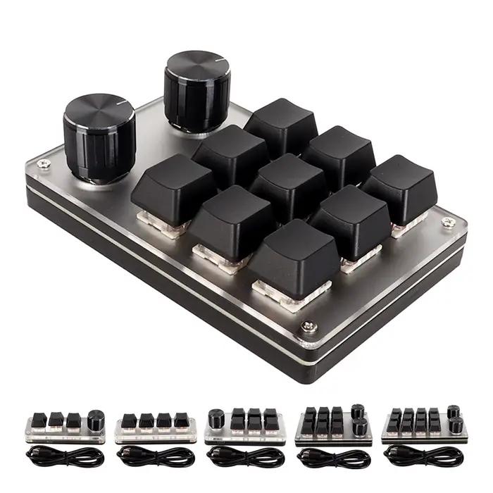 Clavier Macro clavier Macro rouge Plug and Play boutons personnalisés ergonomiques Mini clavier USB pour ordinateur de