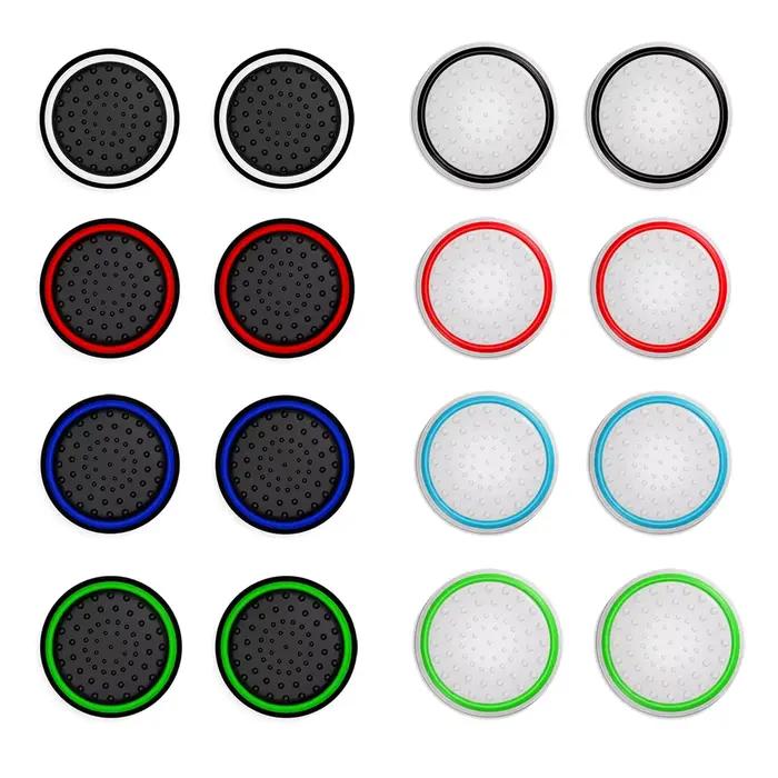 10 pièces capuchons de poignée de bâton de pouce couverture pour PS5 PS4 PS3 Xbox 360 une série X S contrôleur Silicone lumineux poignées de Joystick accessoire