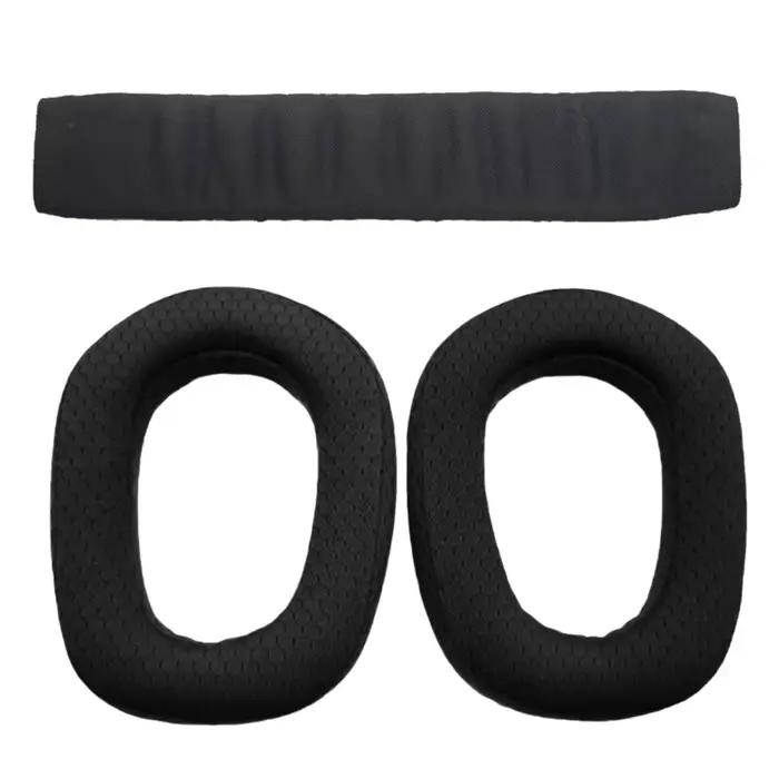 Coussinets d'oreille de remplacement pour casque de jeu sans fil Logitech G435, protège-oreilles en tissu maille