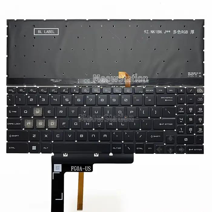 Clavier rétroéclairé RGB US/russe