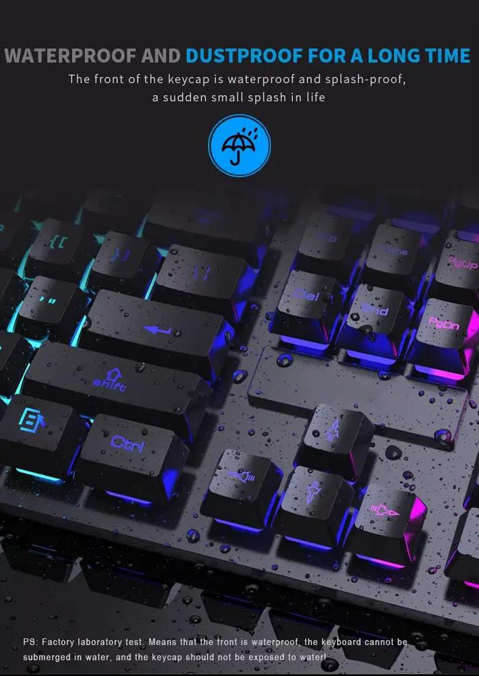 Clavier d'ordinateur rétroéclairé à 104 touches