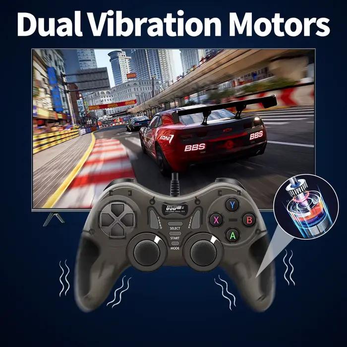 Contrôleur de jeu filaire avec 360 ° Manette 3D pour PS3/PS2/PS1/Steam/console de jeu/TV/ordinateur portable