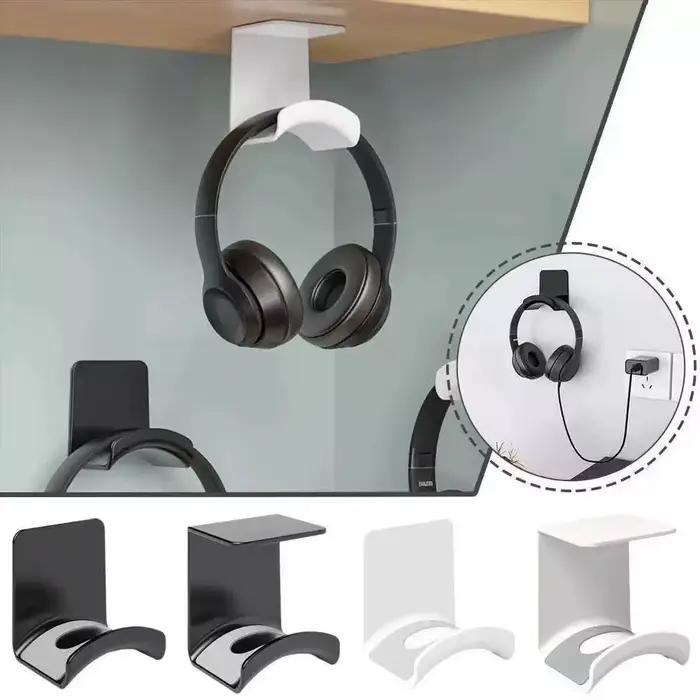 Support de casque universel adhésif en plastique