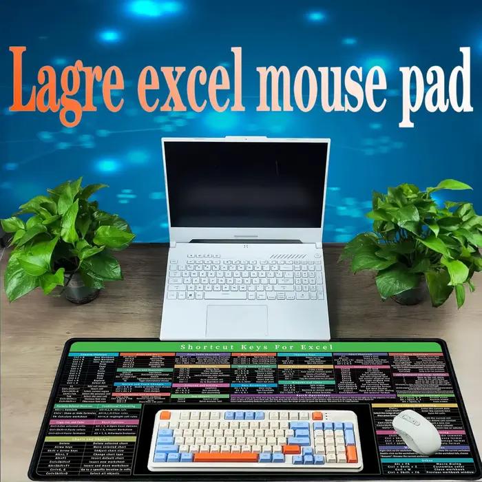 Tapis de souris Excel, accessoires de bureau pour ordinateur