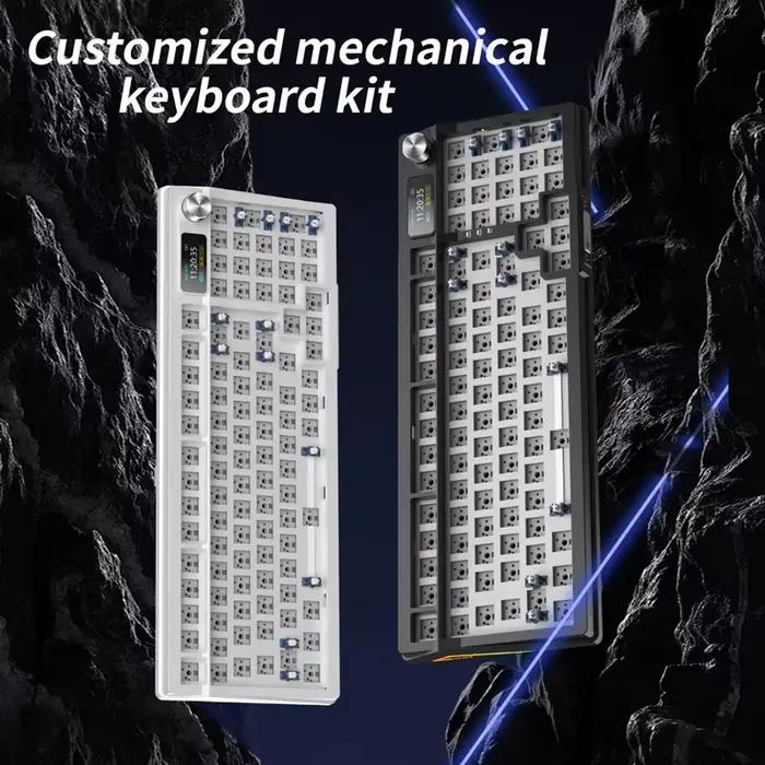 KIT de clavier mécanique avec écran d'affichage Structure de joint rétro-éclairé rvb