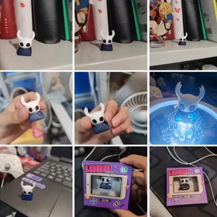 Creux chevalier Keycap Transmission de la lumière mignon personnalité résine mécanique clavier accessoire Anime unique