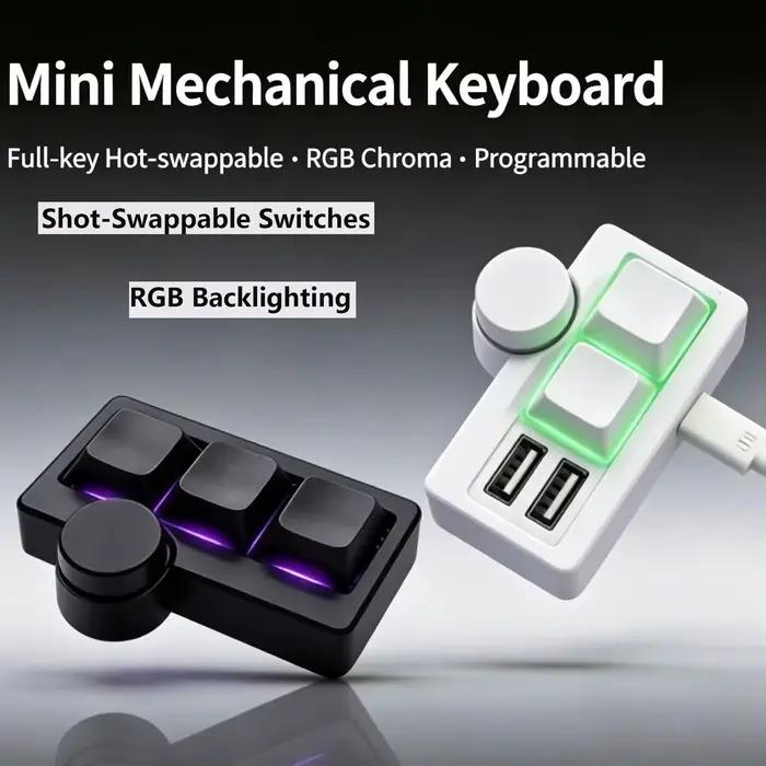 Clavier de jeu mini portable à commutation à chaud