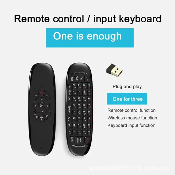 Fly Air Mouse 2.4G Mini clavier sans fil télécommande Rechargeable pour ordinateur portable Android TV Box PC projecteur boîte de jeu à distance