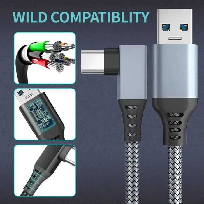 Câble de liaison 3 6 5M USB A vers Type C pour Oculus Quest 2 Quest2