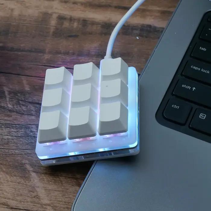 9 touches RGB Macropad Macro clavier mécanique USB Mini jeu claviers de programmation personnalisés pour les jeux Photoshop