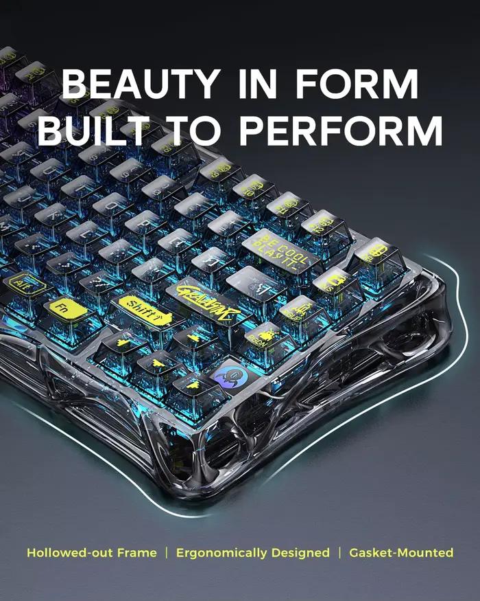 Clavier de jeu GravaStar Mercury K1 Lite 75% sans fil tri-mode 2