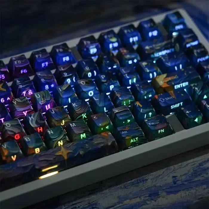 Jeu capuchons touches en PBT