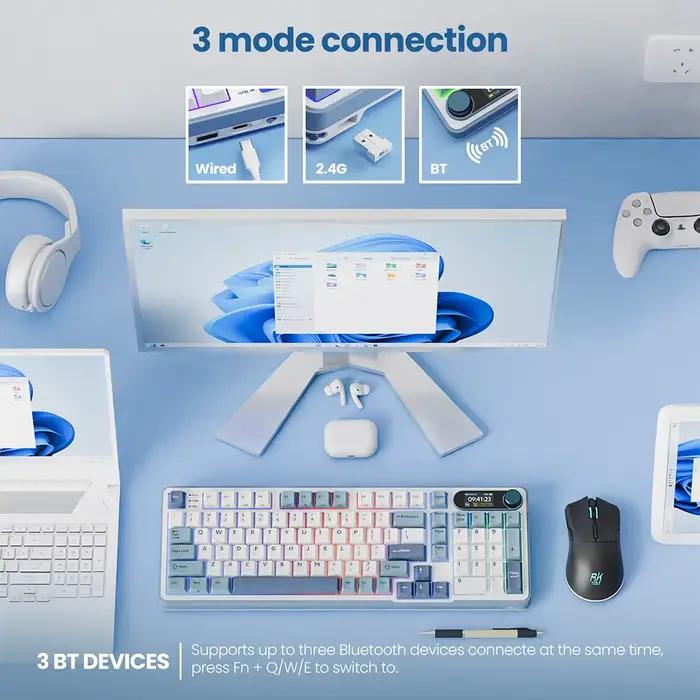 Clavier mécanique RK ROYAL KLUDGE S98 avec écran TFT intégré