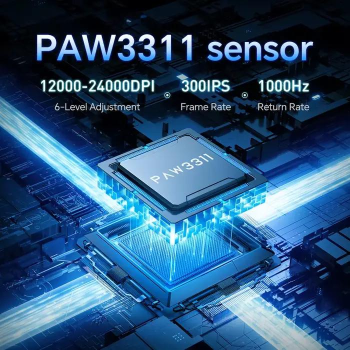 AJAZZ AJ139 V2 MC PAW3311 souris de jeu sans fil avec Base de charge magnétique rvb 24000DPI
