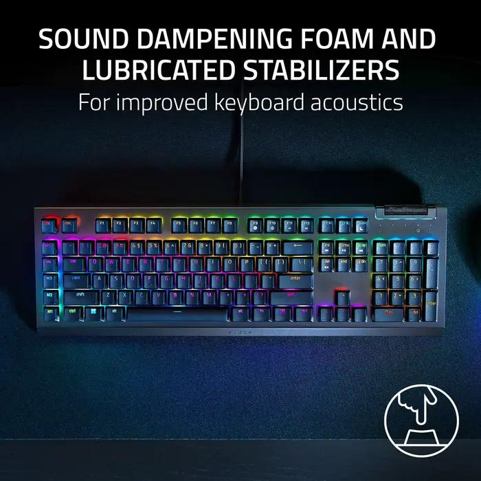 NOUVEAU clavier filaire de jeu mécanique Razer BlackWidow V4 X : linéaire et silencieux - 6 touches macro - Chroma RGB