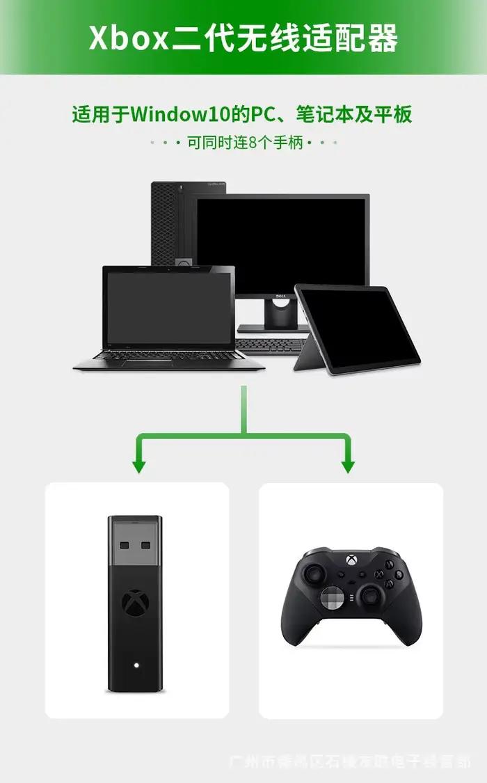 Adaptateur USB pour Xbox One S X Elite Windows PC récepteur 1ère ou 2ème Console de jeu Joystick manette de jeu accessoires de contrôleur
