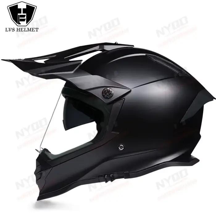Casque de moto, casque de motocross tout-terrain, casque de moto de course hors route pour moto tout-terrain et enduro