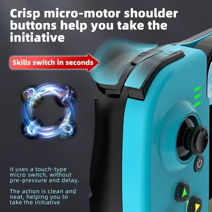 Manette de jeu mobile D3 sans fil pour téléphone portable pour Xiaomi/Samsung/iOS/Switch Joystick extensible avec Turbo Macro