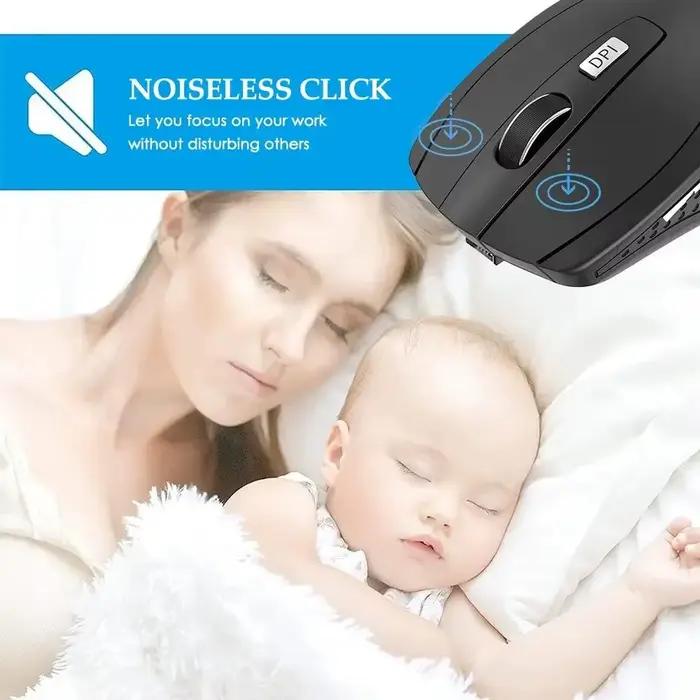 Souris optique sans fil Bluetooth DPI réglable pour bureau et ordinateurs portables occasion jeu professionnel