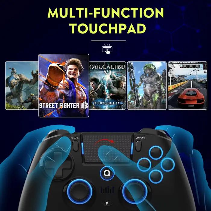 QRD Spark N5 contrôleur pour PS4 PS3 IOS Android PC Console de jeu sans fil multi-compatible manette manger du poulet Bluetooch joystick