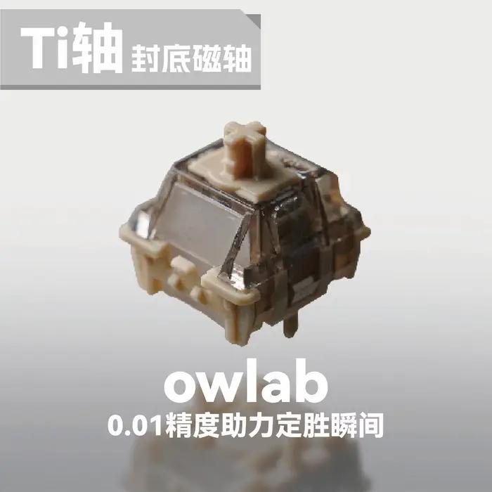 Owlab Ti HE interrupteur magnétique effet Hall 40gf 50gf pour Wooting60 MAD60HE ATK Made68 clavier de jeu commutateurs magnétiques