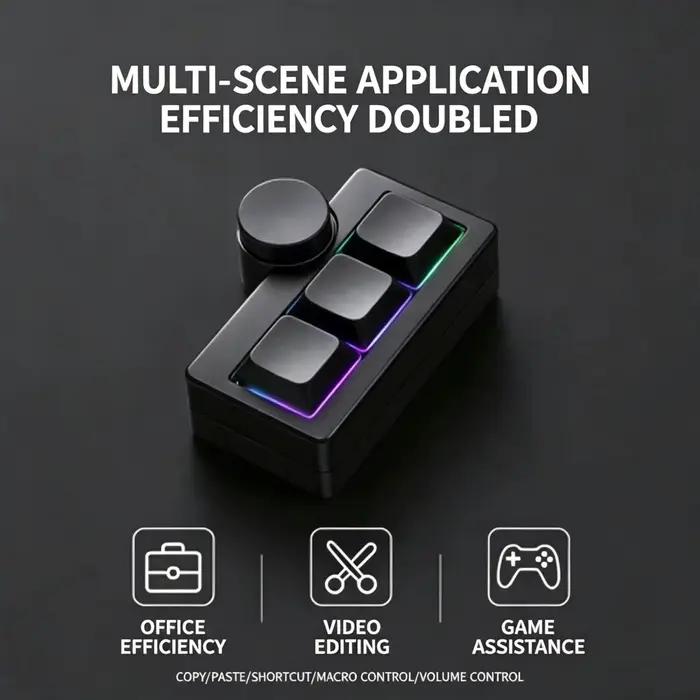 Clavier de jeu mini portable à commutation à chaud