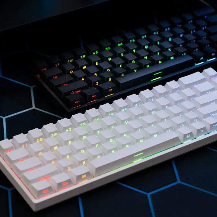 Akko MonsGeek FUN68 HE clavier magnétique 65% déclencheur rapide 0.005mm 8000Hz ARGB USB/clavier de jeu personnalisé sans fil pour Gamer