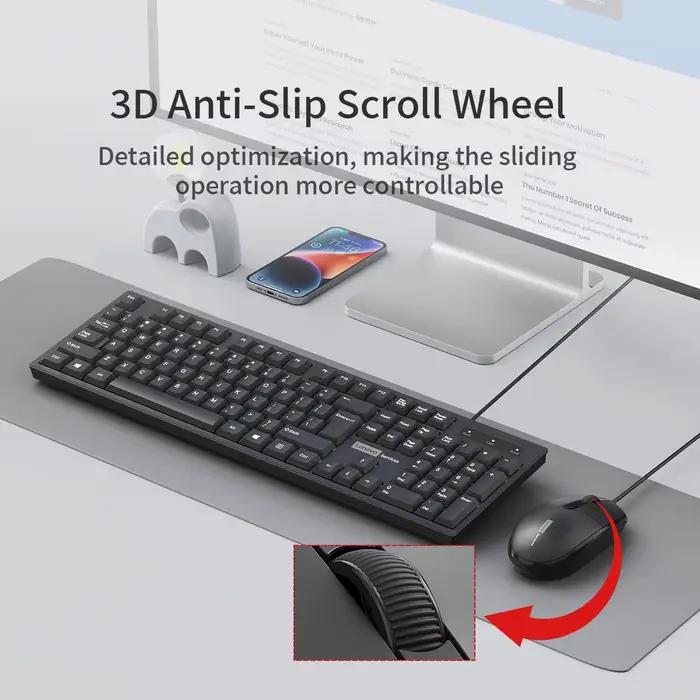 Lenovo – ensemble souris et clavier filaires