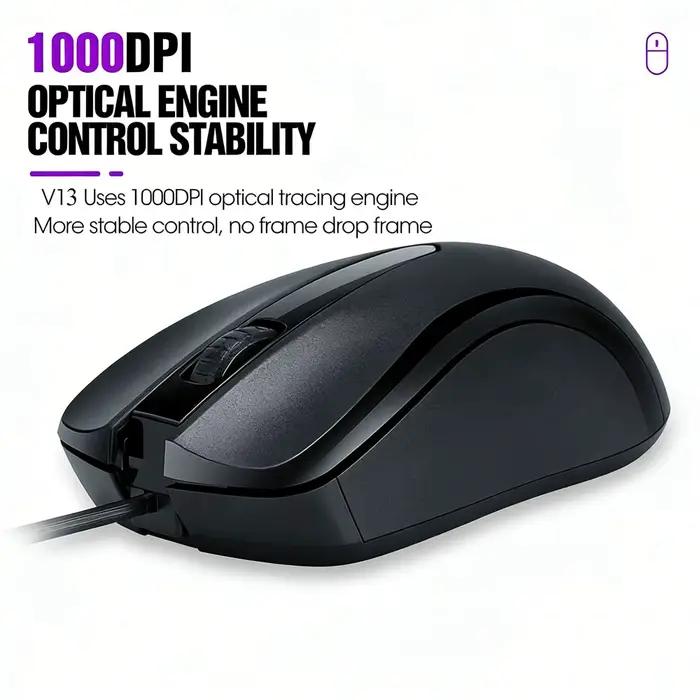 Souris de bureau filaire PHONEPACE ergonomique violet ou noir pour jeu et travail occasions spéciales professionnels et joueurs