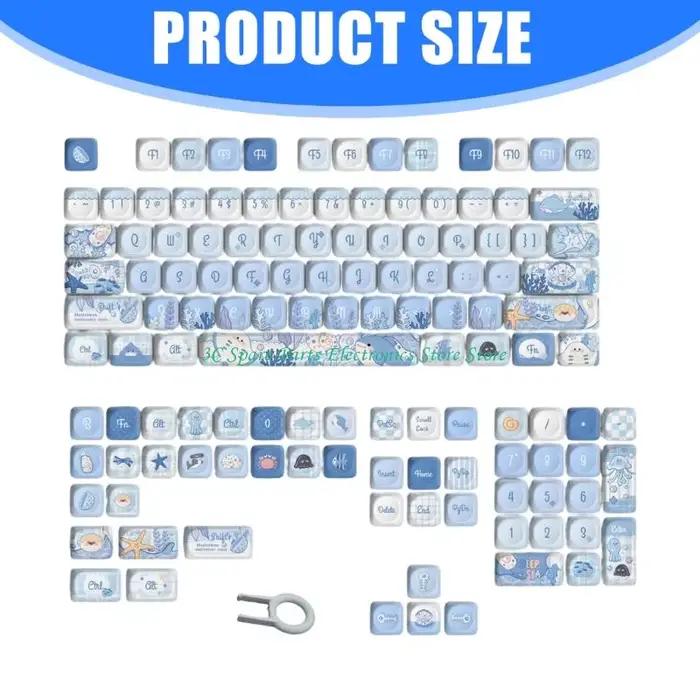Capuchons clavier mécanique SZ PBT avec finition miroir anti-poussière bords arrondis confortables pour une expérience