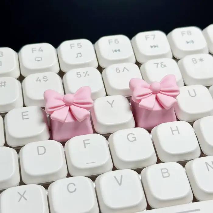 Personnalisé original résine mignon arc keycap axe transversal clavier mécanique