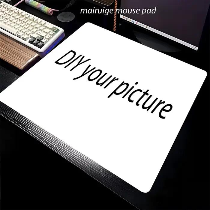 Tapis de souris personnalisé 45x40 grand tapis de clavier de jeu pour ordinateur de bureau caoutchouc antidérapant 22x18 logo images textes tapis de bureau