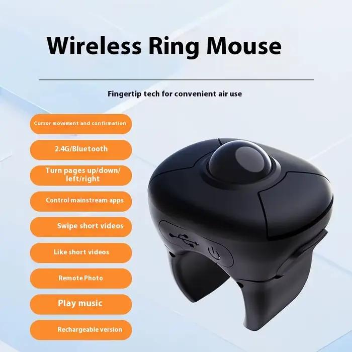 Souris Trackball sans fil double mode 2.4G Bluetooth pour tablette iOS