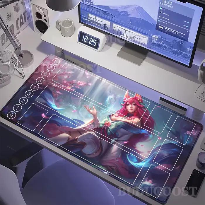 Tapis de jeu imprimé HD League of Mouse Pad Legends Riftbound Series TCG LOL Card 600x350mm