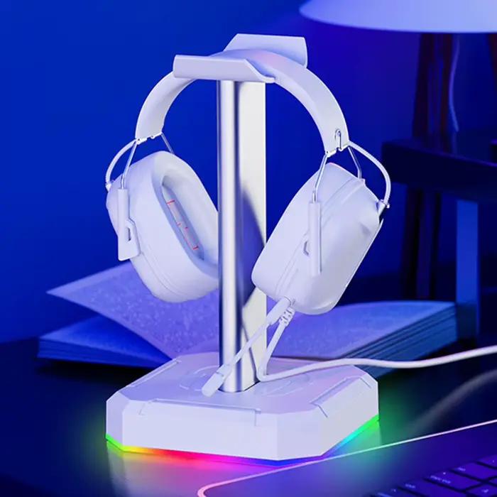 Support de casque, rétro-éclairage rvb