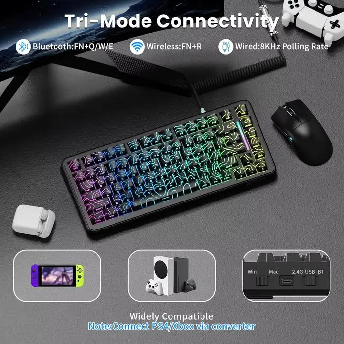 ATTACK SHARK X82PRO HE clavier de jeu à interrupteur magnétique