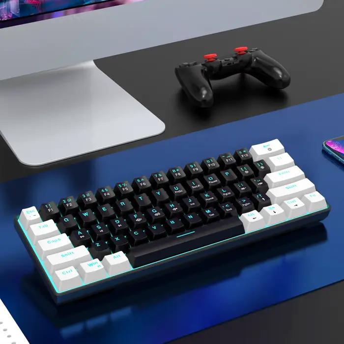 Mini clavier de jeu compact rétro4.2 RVB