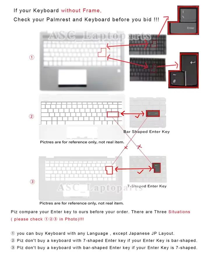 Clavier QWERTY pour HP Elitebook 840 G9/G10 845 G9 830 G9/G10 835 G9/G10 Noir Sans Cadre Avec Retro-Eclairage Occasions Speciales Gaming Productivite