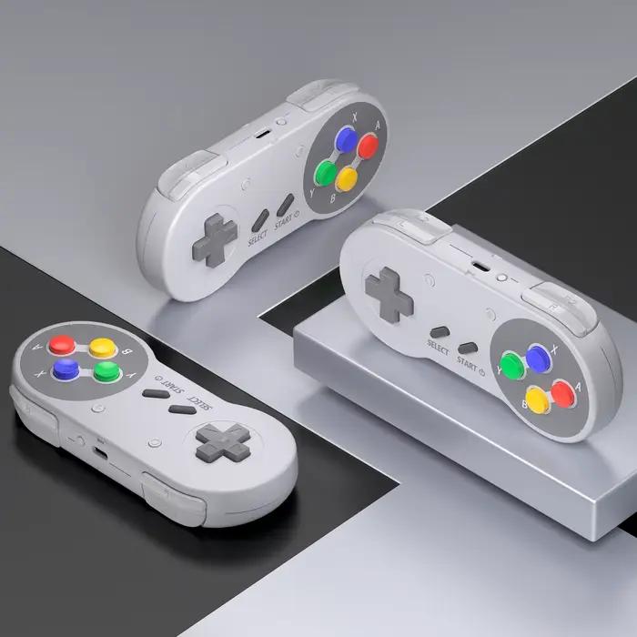 Manette de jeu rétro sans fil SNES 2.4G pour console de jeu SNES/SFC avec récepteur USB compatible avec Windows PC MAC Raspberry Pi occasions spéciales gaming