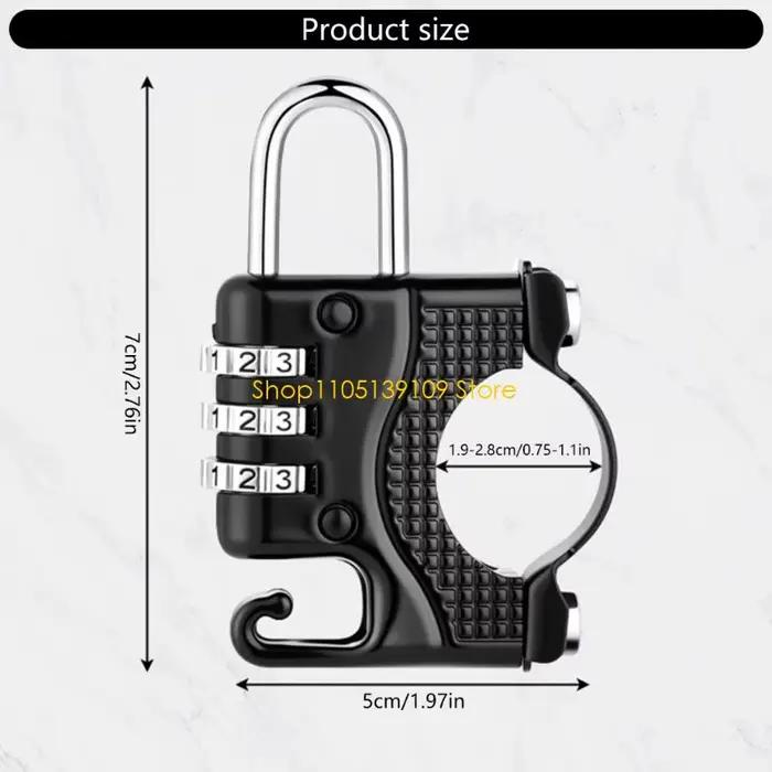 Verrouillage sécurisé du casque avec crochet rangement