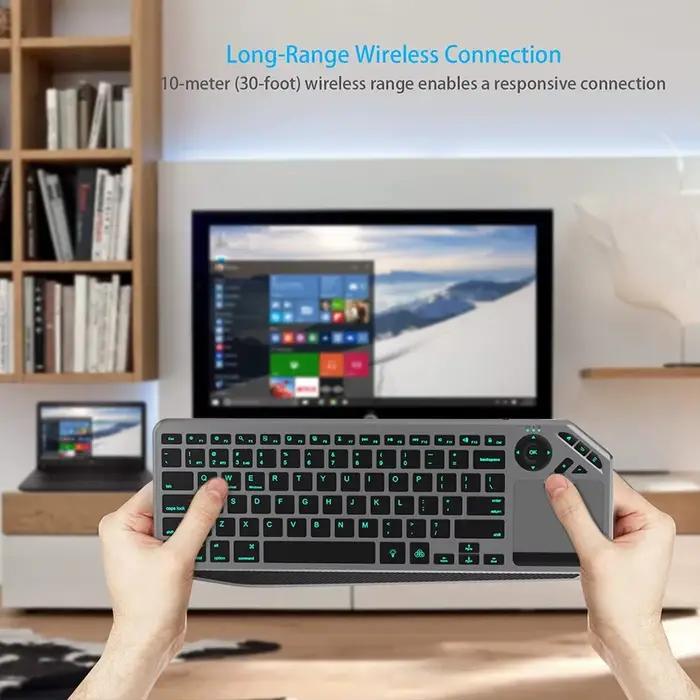 Clavier sans fil Bluetooth avec pavé tactile