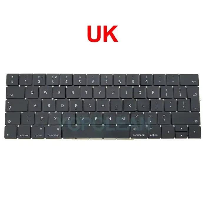 Nouveau clavier américain UK espagnol français coréen pour Macbook Pro Retina 13 "15" A1706 A1707 remplacement