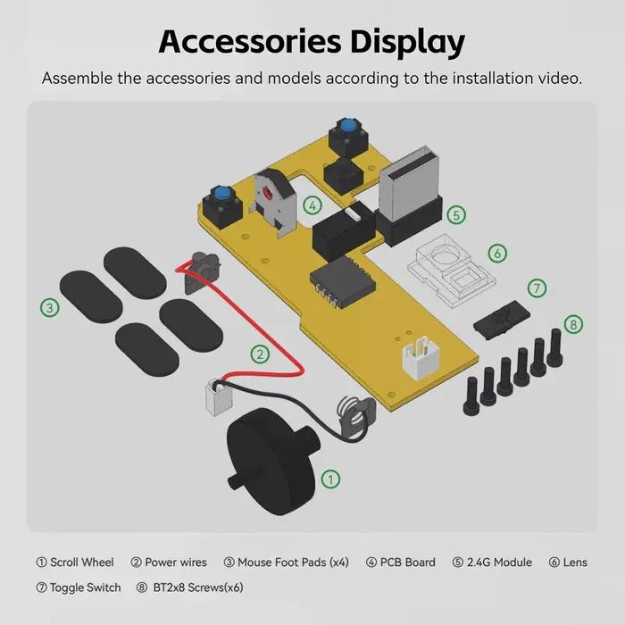 Makerworld – souris sans fil imprimée en 3D MH002