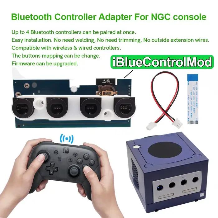 Adaptateur interne sans fil Bluetooth iBlueControlMod pour console NGC