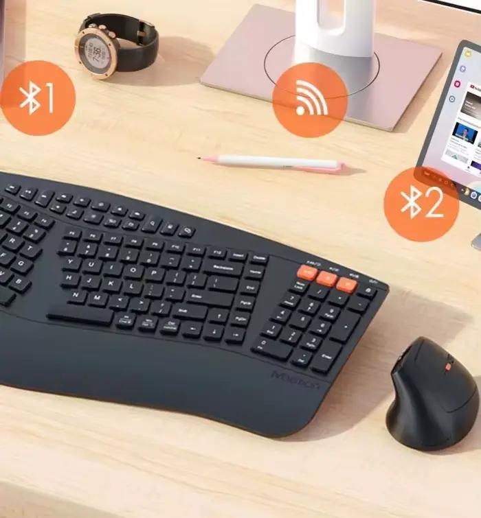 Ensemble clavier et souris sans fil Bluetooth Meetion 2.4G